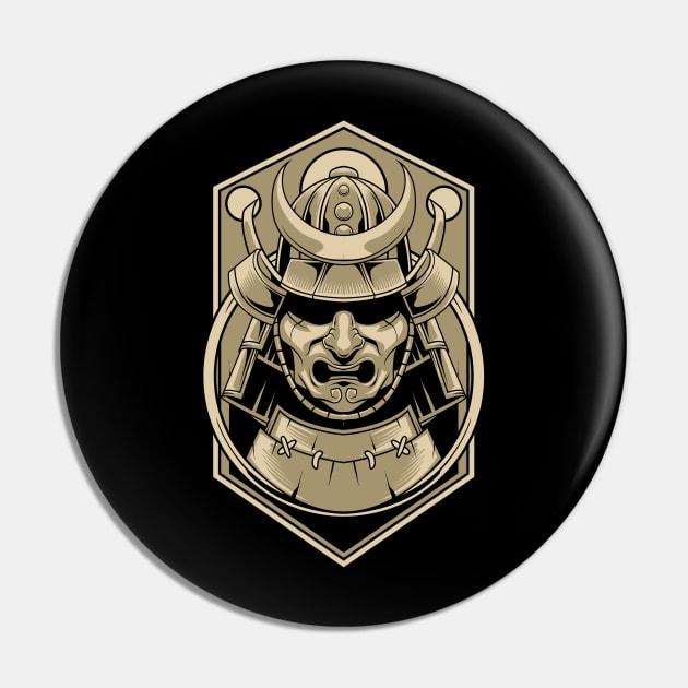 Bronze Samurai 1.1 Pin by Harrisaputra