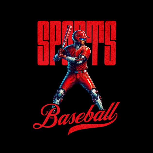 baseball player sports mechanic futuristic by Dracoola