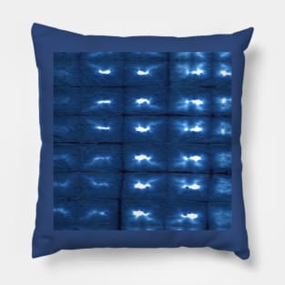 Indigo Shibori stars Pillow