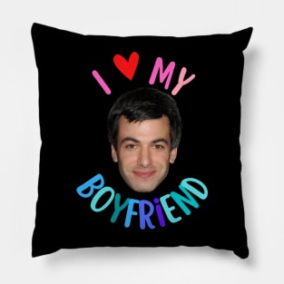 I Love My Boyfriend Nathan Fielder Pillow