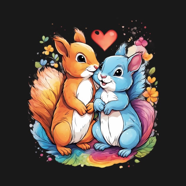 Squirrel Romance by animegirlnft