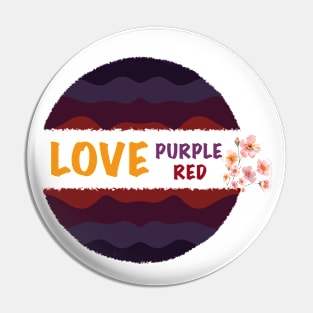 Flower Geometric Purple Colorful #15 Pin