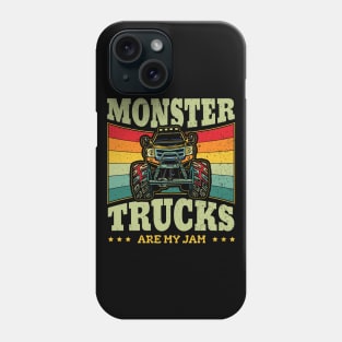 Monster Truck are my Jam Trucker Kids Phone Case