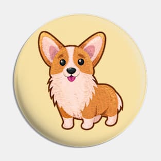 Cool Iron On Patches Corgi Pin