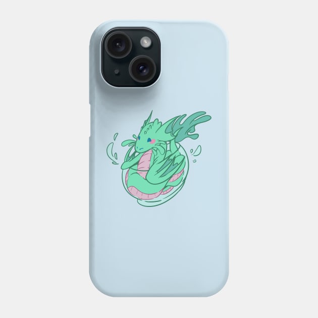 Water Chibi Serpent Phone Case by kelsmister