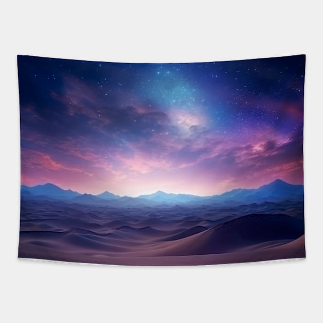 Landscape Magical Dimension Fantastic Planet Surrealist Tapestry by Cubebox