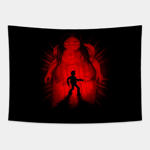 The Red Room Tapestry by Punksthetic