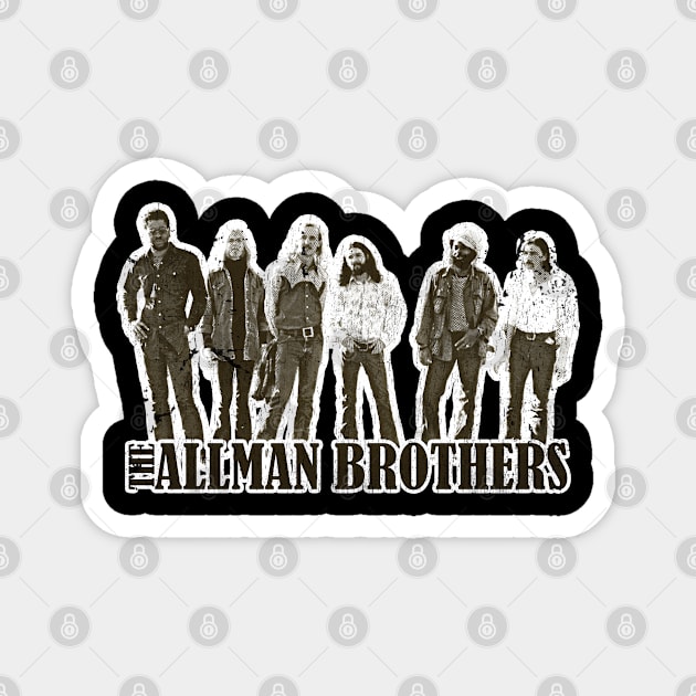 allman bros - allman brother Magnet by Colana Studio