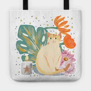 Cat in a soft atmosphere Tote