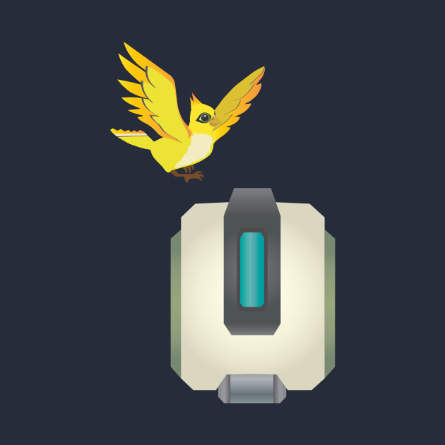Minimalist Bastion - Overwatch - T-Shirt | TeePublic