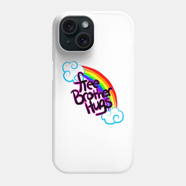 Free Brother Hugs Phone Case by The Little Witch's Attic