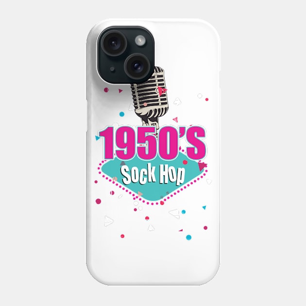 Retro 50s Sock Hop Gift Phone Case by USProudness