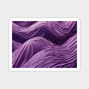 Wave Pattern Lavender Magnet