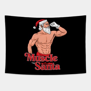 Muscle Santa Tapestry