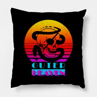 Outer Heaven Retro Pillow