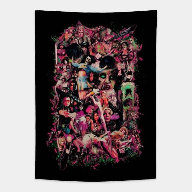 VHS Vixens Tapestry by MondoDellamorto