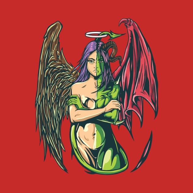 Half Angel - Half Devil by Printaha