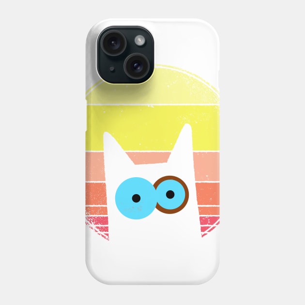 Chopin the cat (sunset) Phone Case by LiveForever