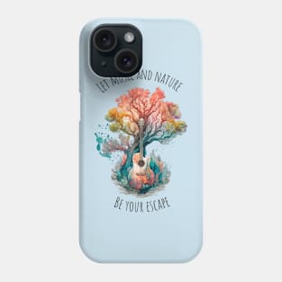 Acoustic Guitar Tree of Life |Gift for Guitar Player | Nature Guitarist | Motivational quotes Phone Case