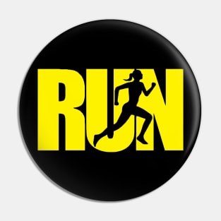 RUN yellow Pin