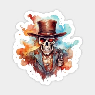 Skull With Guns Magnet