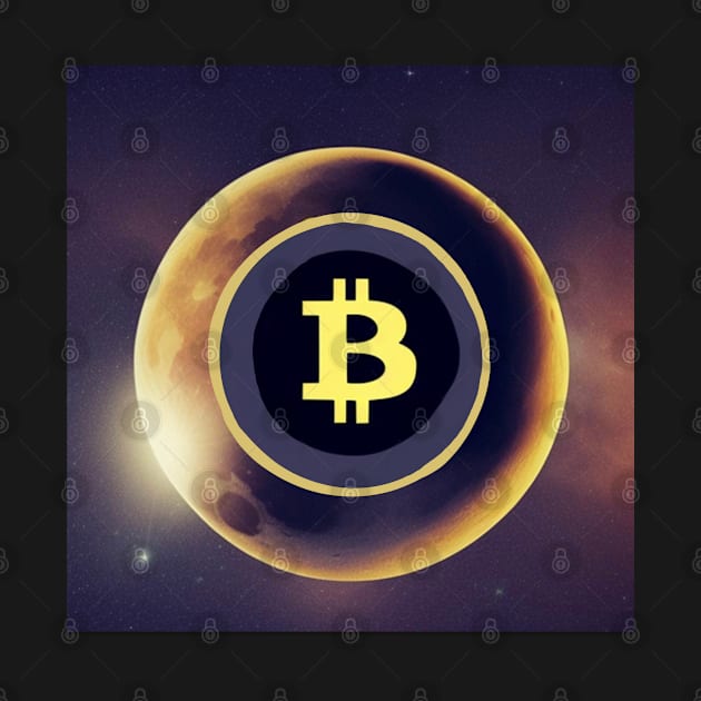 Bitcoin in Space: To the Moon by My Tee Style