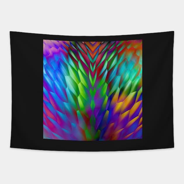 steel petals Tapestry by poupoune