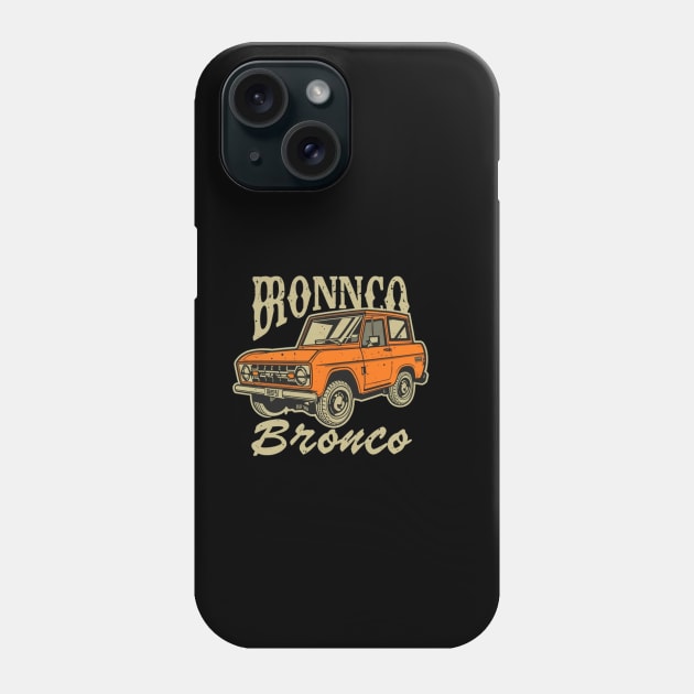 1966-1977 Bronco Grille Phone Case by Aldrvnd