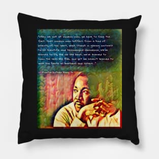 Martin Luther King Jr quote and inspiration on Walking together Pillow