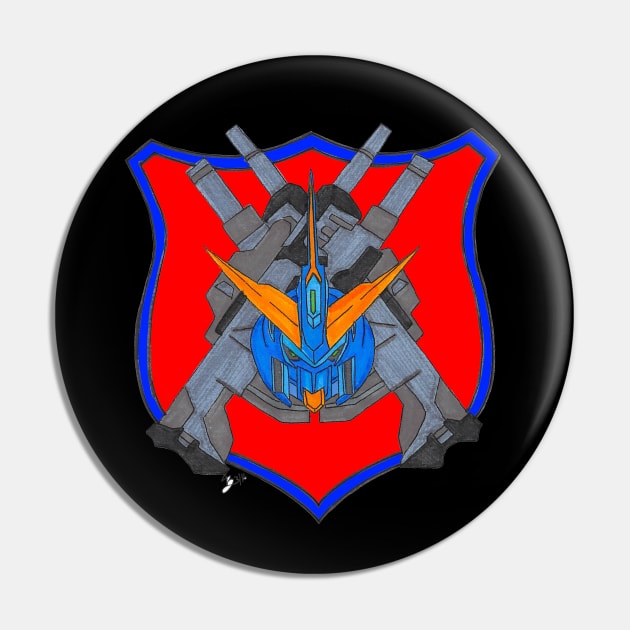 Sazabi Type Gundam Patch Pin by Joseph Baker