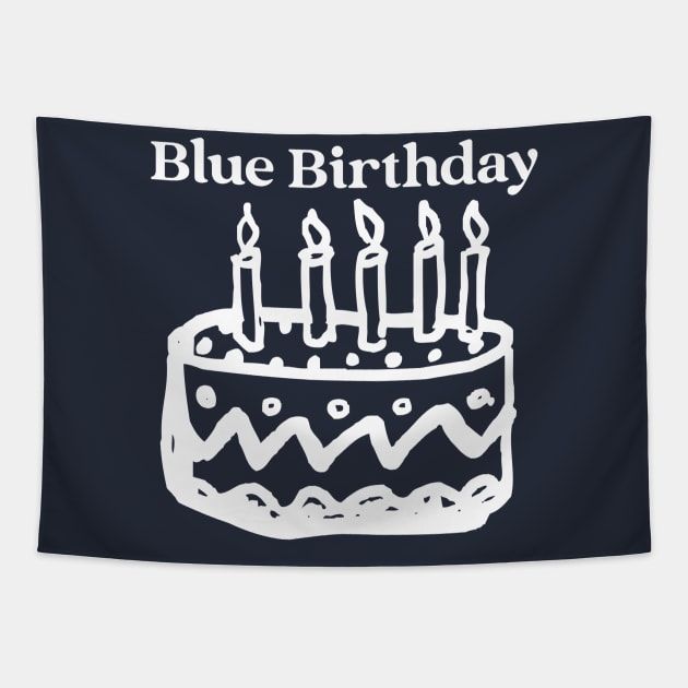 Blue Birthday Tapestry by TheGardenofEden