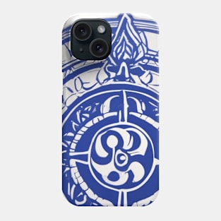 Mystical Blue Mandala Artwork No. 918 Phone Case