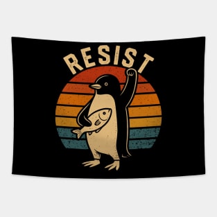 Resist-Penguin Tapestry