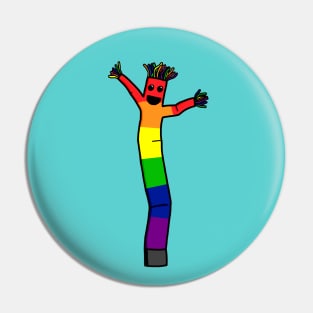 tube man rainbow Pin