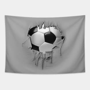 Shredded, Ripped and Torn Soccer Tapestry