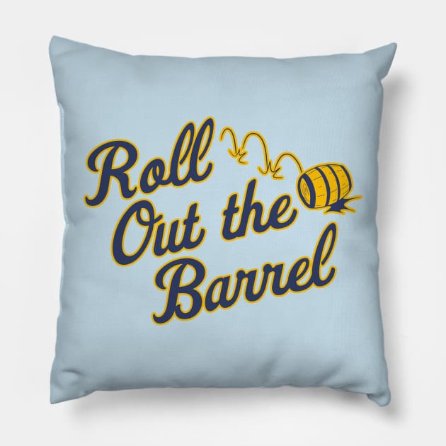 Roll Out the Barrel Pillow by darklordpug