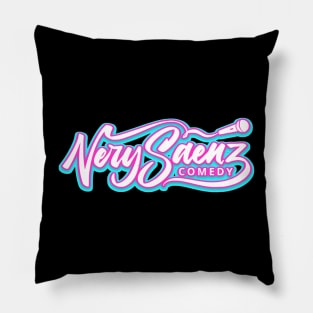 Nery Saenz Comedy Vice Logo Pillow