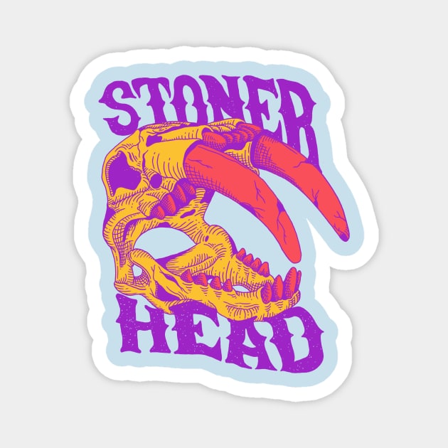 STONER HEAD Magnet by DOINFERNO