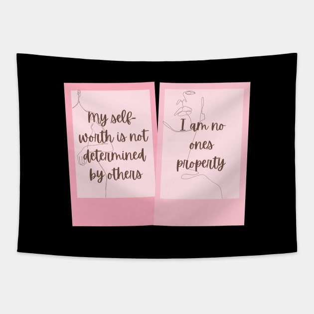 Self worth Tapestry by Feminist Vibes