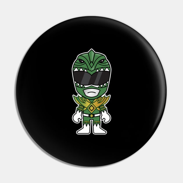 Chibi Tommy Green Ranger Pin by Chibi Pops