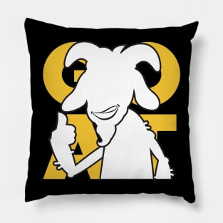 GOAT - Greatest Of All Time Thumbs Up Pillow