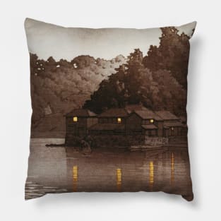 Moon at Enoura by Kawase Hasui Pillow