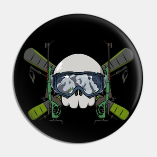 Biathlon crew Jolly Roger (no caption) Pin