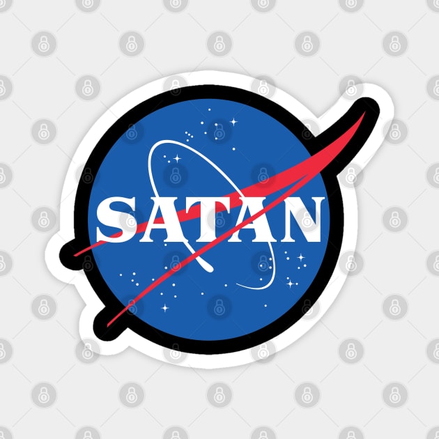 Nasa / Satan Logo Tribute/Parody Design Magnet by DankFutura