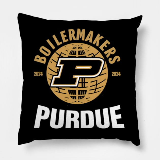 Purdue Boilermakers Final Four 2024 Pillow by YASSIN DESIGNER