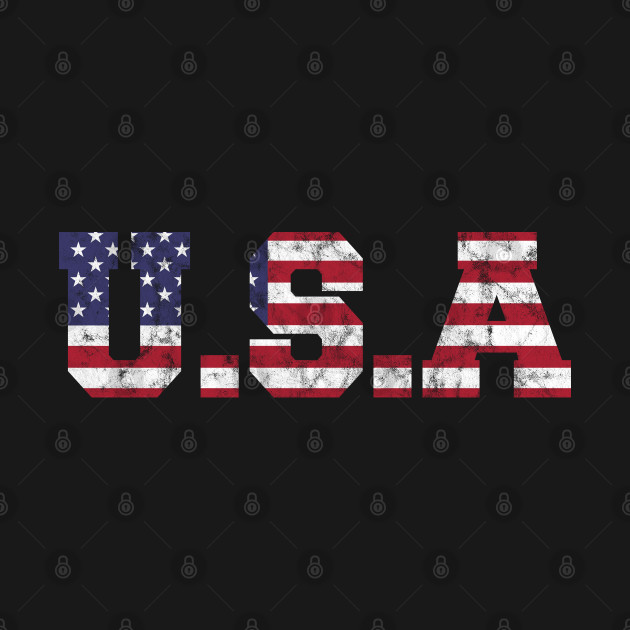 USA flag letters by MEJIKU