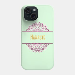 yoga, meditation, namaste tee Phone Case