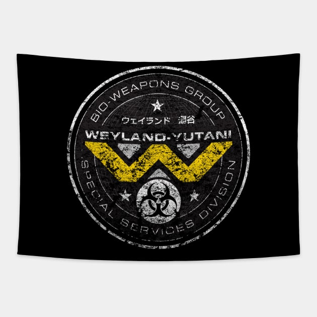 Weyland Yutani Bio-weapons Division Tapestry by MindsparkCreative