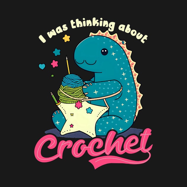 Crocheting Shirt | Thinking About Crocheting by Gawkclothing