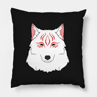 White Wolf Pillow